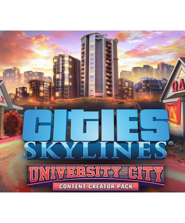 Cities: Skylines - Content Creator Pack: University City DLC Steam Key EUROPE